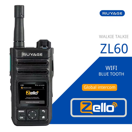 RUYAGE ZL60 Zello 4G LTE PoC Radio Long Range Nationwide Walkie Talkie