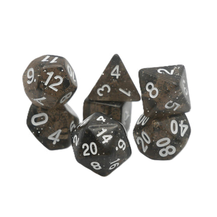 Essence of Licorice - 7 Piece DnD Dice Set | Acrylic RPG Gaming Dice