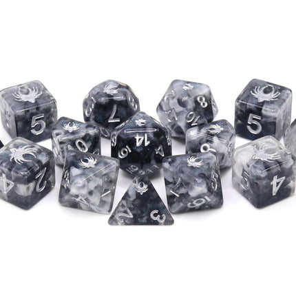 Misty Step - 14 Piece DnD Dice Set | Acrylic RPG Gaming Dice
