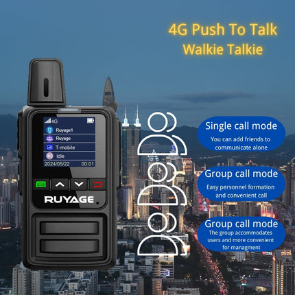 RUYAGE R2 4G LTE PoC Radio Long Range Nationwide Walkie Talkie
