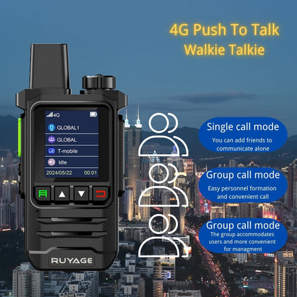 RUYAGE X20 4G LTE PoC Radio Long Range Nationwide Walkie Talkie