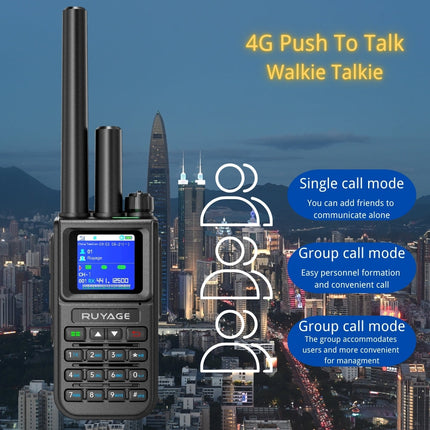 RUYAGE X50 Dual Mode 4G LTE PoC & Analog Walkie Talkie Long Range