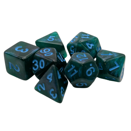 Lake Bottom - 7 Piece DnD Dice Set | Acrylic RPG Gaming Dice