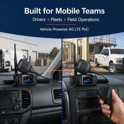 RUYAGE CT98 4G LTE Vehicle PoC Radios – 2-Pack