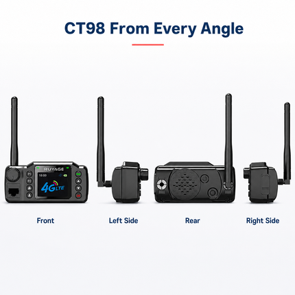 RUYAGE CT98 4G LTE Vehicle PoC Radios – 2-Pack