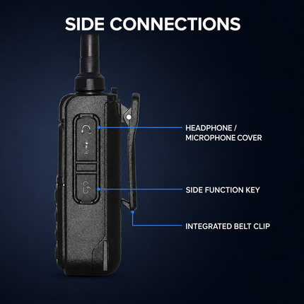 RUYAGE UV58 Plus 5W 6-Band Analog Walkie Talkie