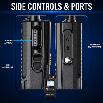 RUYAGE UVQ4 6-Band GPS Analog Walkie Talkie