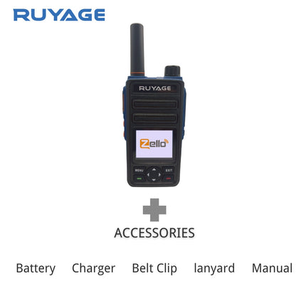 RUYAGE RY58 Zello 4G LTE PoC Radio Long Range Nationwide Walkie Talkie