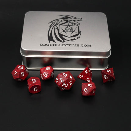 Redwood Forest - 7 Piece DnD Dice Set | Wood RPG Gaming Dice