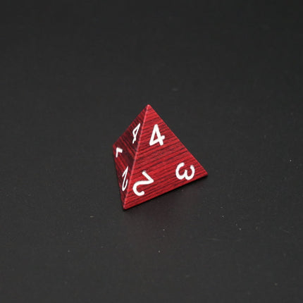 Redwood Forest - 7 Piece DnD Dice Set | Wood RPG Gaming Dice