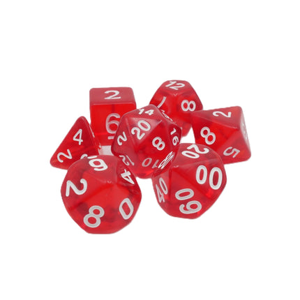 Ruby Ingots - 7 Piece DnD Dice Set | Acrylic RPG Gaming Dice