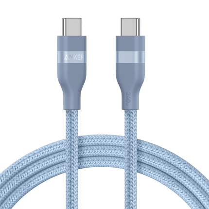 Anker USB-C to USB-C Cable (3 ft / 6 ft, 240W, Upcycled-Braided)