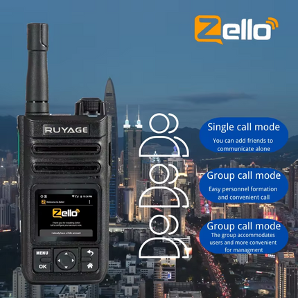 RUYAGE ZL60 Zello 4G LTE PoC Radio Long Range Nationwide Walkie Talkie
