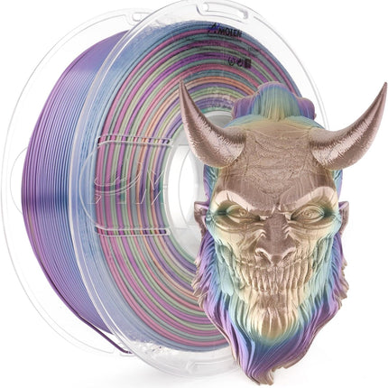 PLA Silk Rainbow 1.75mm, 1KG/2.2LB