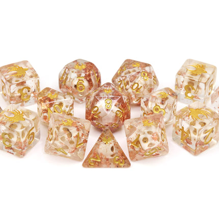 Swashbuckler - 14 Piece DnD Dice Set | Acrylic RPG Gaming Dice