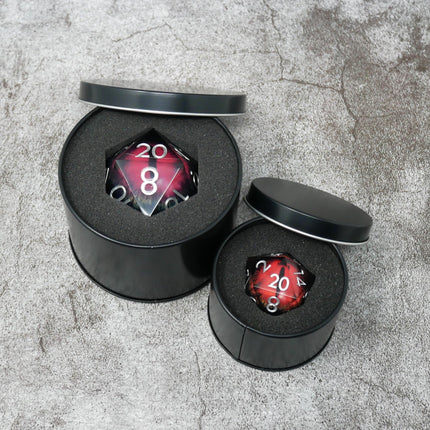 Smaug's Eye | Giant D20 Moving Eye DnD Dice | Acrylic RPG Gaming Dice