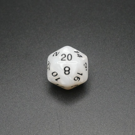 Snowy Owl - 7 Piece DnD Dice Set | Acrylic RPG Gaming Dice