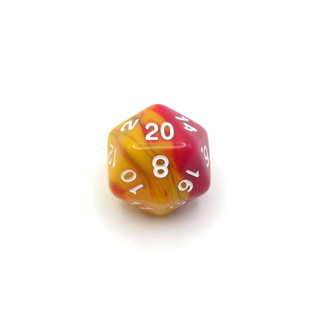 Spiral Lollipop - 7 Piece DnD Dice Set | Acrylic RPG Gaming Dice
