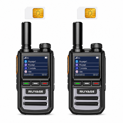 RUYAGE R1 4G LTE PoC Walkie Talkies – 2-Pack
