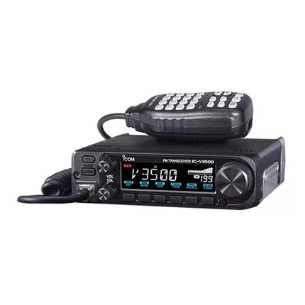 Icom V3500 65W 144MHz FM Mobile - White Display with Loud Audio