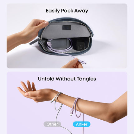 Anker USB-A to USB-C Cable (3 ft/6 ft, Upcycled-Braided)