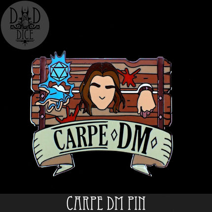 Carpe DM Enamel Pin