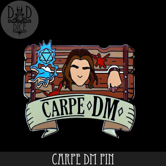 Carpe DM Enamel Pin