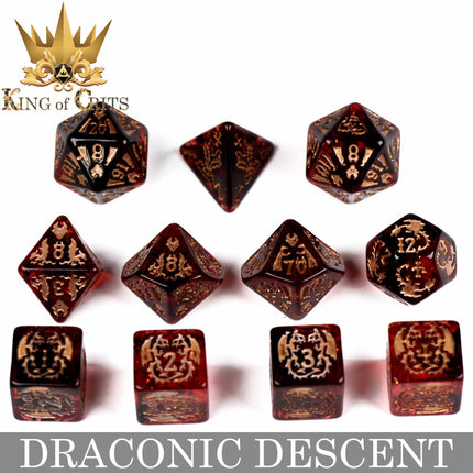 Draconic Descent 11 Dice Set