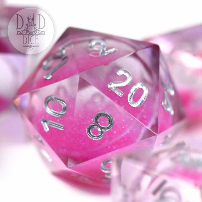 Cherry Bomb Liquid Core Dice Set