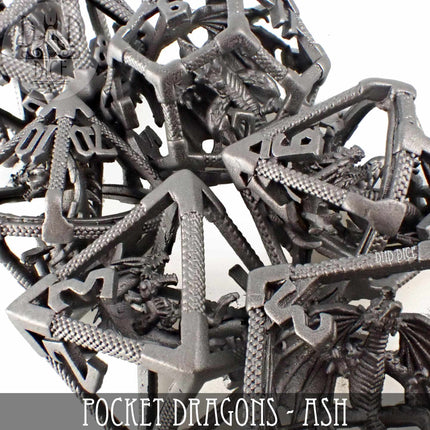 Pocket Dragons Ash - Metal Dice Set (Gift Box)