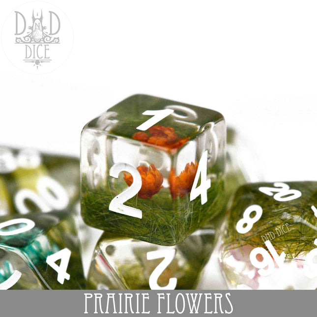 Prairie Flowers Dice Set