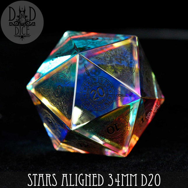 Stars Aligned Glass 30mm D20 (Gift Box)