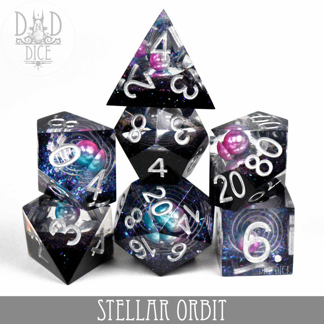 Stellar Orbit Handmade Dice Set