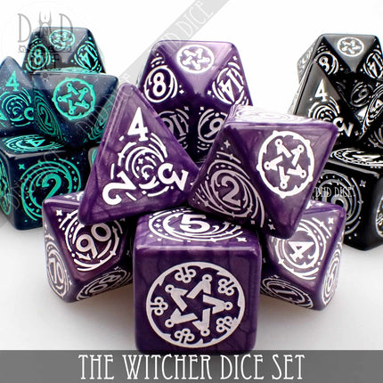 The Witcher Dice Set and Coin - Yennefer
