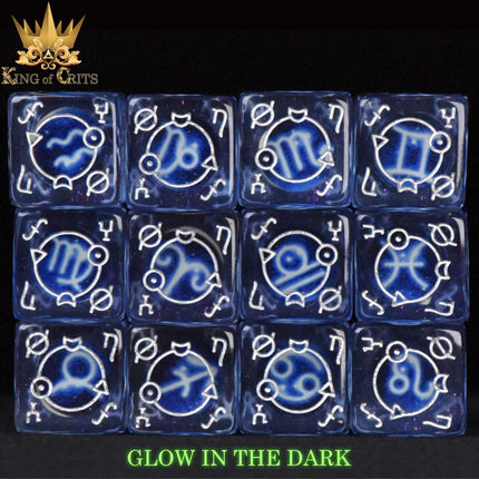 Zodiac Pack 12D6 Dice Set