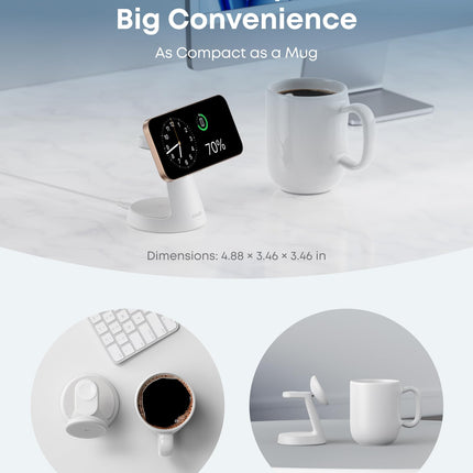 Anker MagGo Wireless Charging Station (3-in-1, Dock Stand)