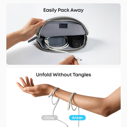 Anker USB-A to USB-C Cable (3 ft/6 ft, Upcycled-Braided)