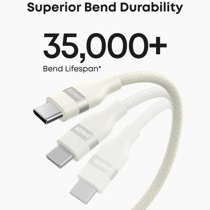 Anker USB-A to USB-C Cable (3 ft/6 ft, Upcycled-Braided)