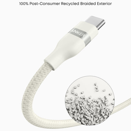 Anker USB-A to USB-C Cable (3 ft/6 ft, Upcycled-Braided)