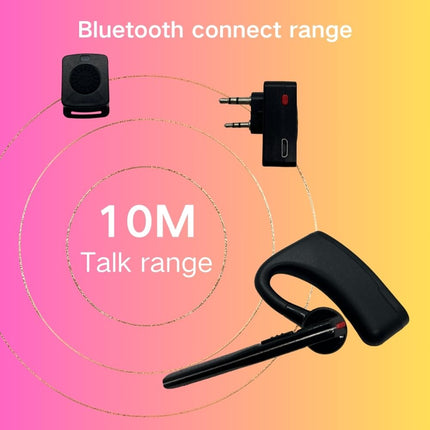 RUYAGE HB780 Bluetooth Earpiece for K-Plug Analog Walkie Talkie