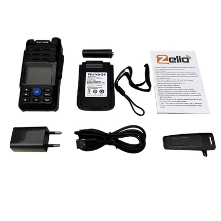 RUYAGE ZL50 Zello 4G LTE PoC Radio Long Range Nationwide Walkie Talkie