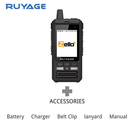 RUYAGE ZL80 Smart Touchscreen Zello 4G LTE PoC Walkie Talkie
