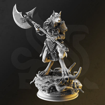 Ariana Grey, the Wolf Queen (Female Werewolf Barbarian)