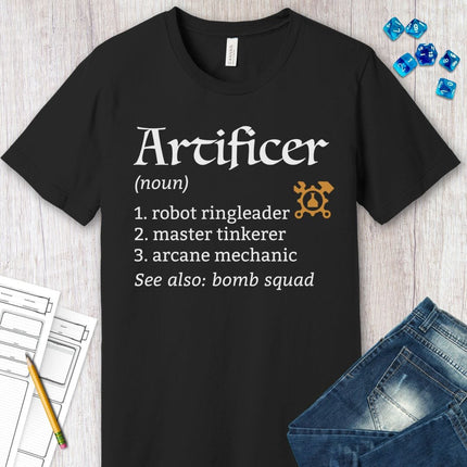 Artificer Class Definition D&D T-Shirt