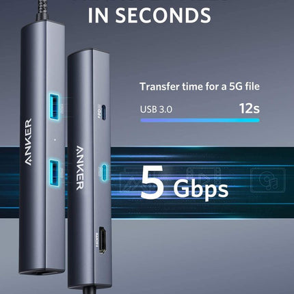 Anker <b>543</b> USB-C Hub (6-in-1, Slim)