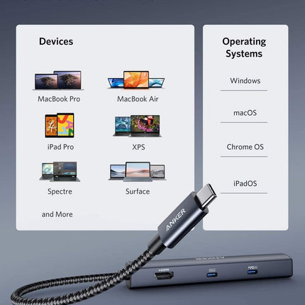 Anker <b>543</b> USB-C Hub (6-in-1, Slim)