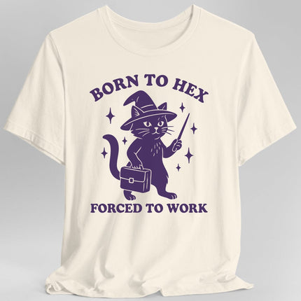 Born to Hex Forced to Work Cat T-Shirt