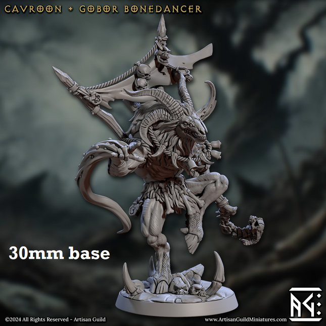 Cavroon, Gobor Bonedancer (Male Capra Shaman)