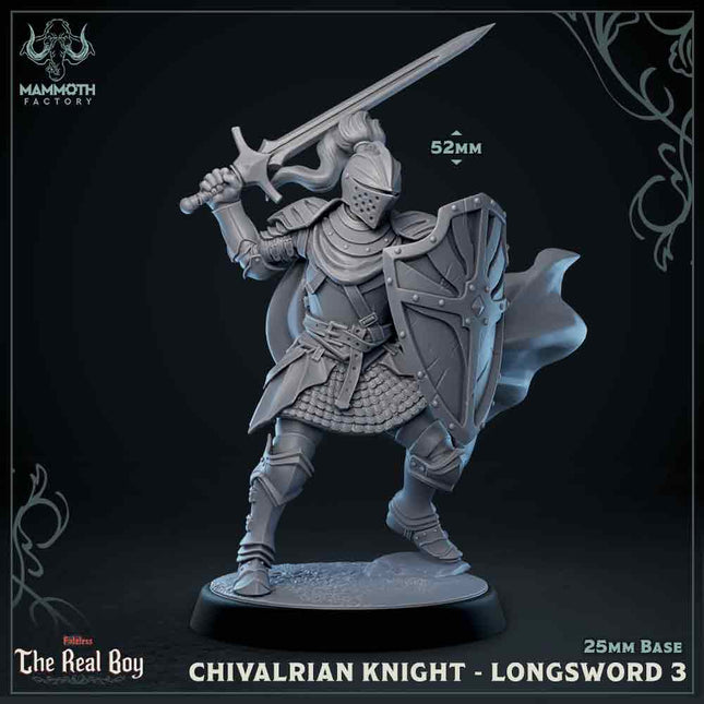 Chivalrian Knight with Longsword 3 (Paladin)