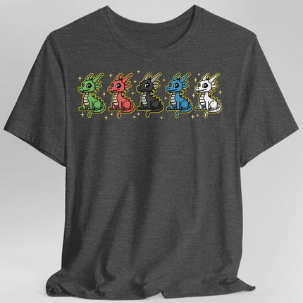 Chromatic Dragons Pixel Art T-shirt